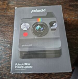 Polaroid Now Generation 3 I-Type Instant Camera Color Black Open Box